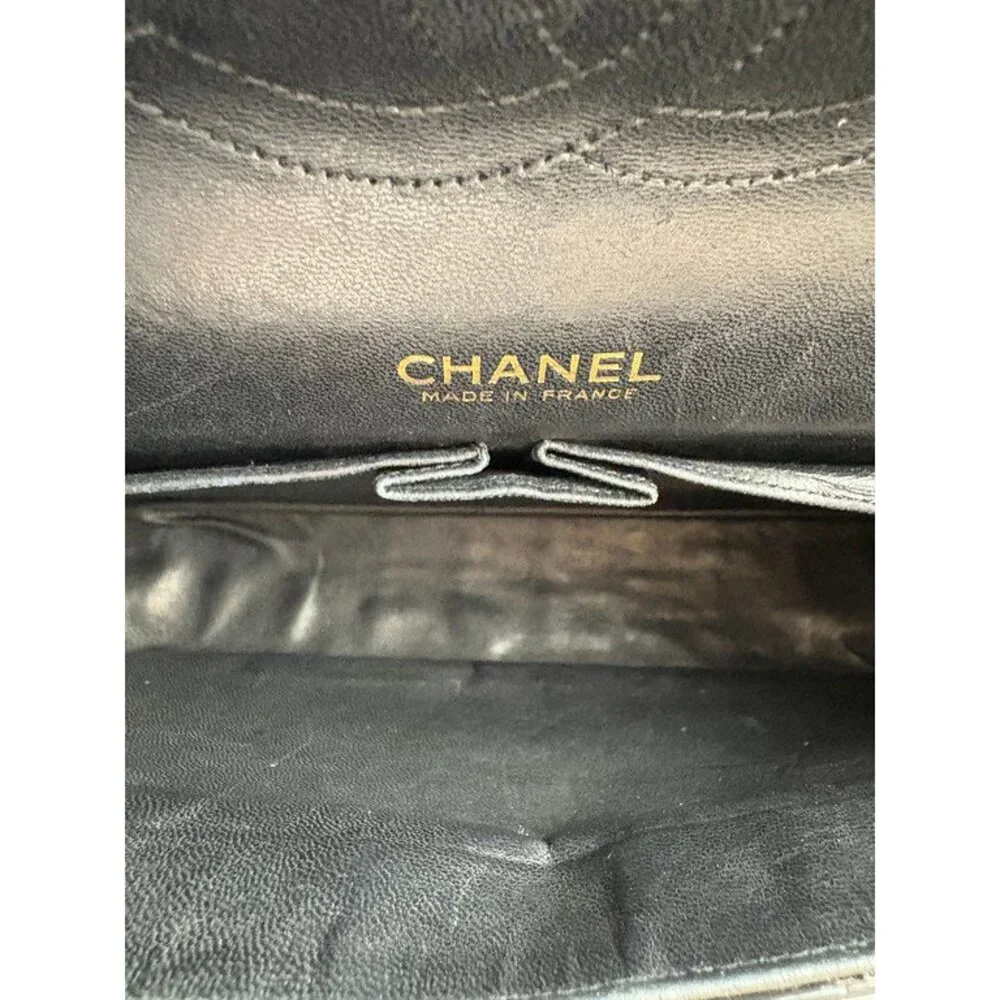 CHANEL Black Crocodile Classic Flap Medium GHW